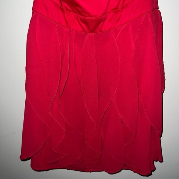French Connection Women’s Candice Red Ruffle Dress‎ - Picture 7 of 11